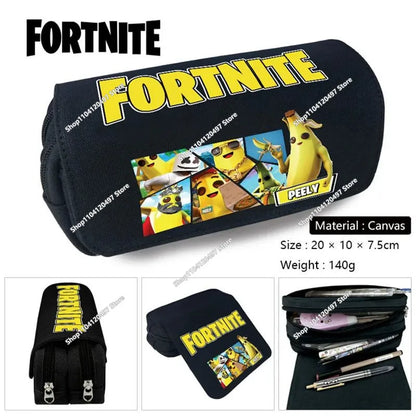 3pcs/set Fortnite Game Backpack Anime Cartoon Large Capacity Student Shcool Bags Pencil Bag Kawaii Lunch Bag Birthday Gifts