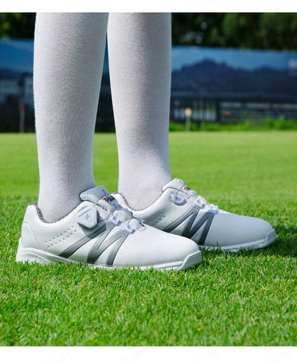 PGM Boys Girls Golf Shoes Lightweight Soft and Breathable Waterproof Anti-Slip Universal Outdoor Sports Shoes XZ127