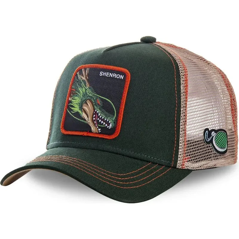 ALL Styles Dragon Ball Baseball Cap Snapback Peaked Cap Men's Embroidery Hip-Hop Cap Style Sun Visor Adjustable Trucker Mesh Cap