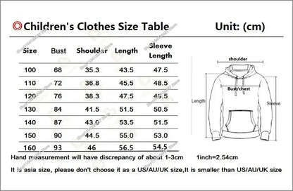 Children's Fortnite Anime Hoodie Men's Streetwear Hip-Hop Sportswear Casual Loose Fit Sweatshirt Outdoor Fashion
