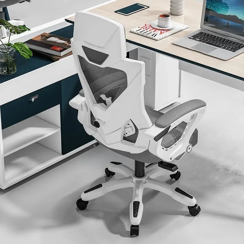 Ergonomic Reclining Office Chair with Lumbar Support, Adjustable Height Computer Chair, Comfortable Student Desk Chair, Gaming Chair for Home Office