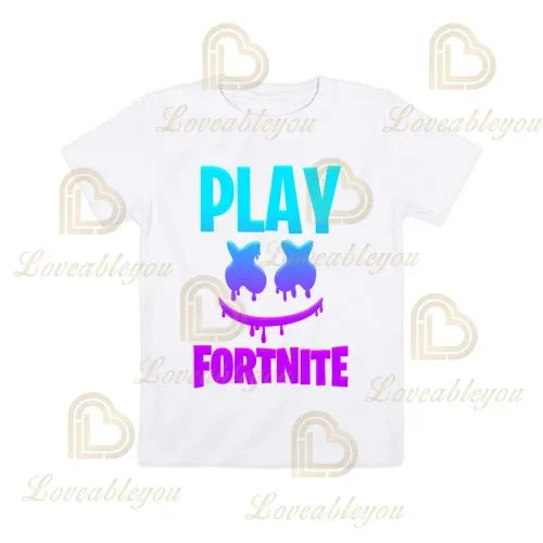 Boys Girls Cartoon T-shirt Fortnite Tshirt Battle Royale 3D 3 To 14 Years Victory Royale Game Kids Tops Teen Clothes