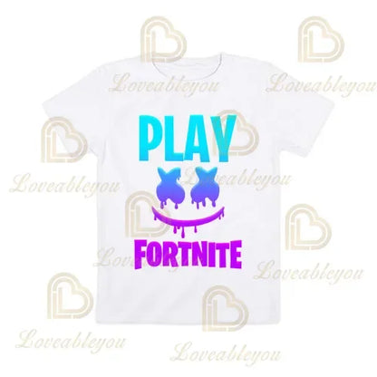 Boys Girls Cartoon T-shirt Fortnite Tshirt Battle Royale 3D 3 To 14 Years Victory Royale Game Kids Tops Teen Clothes
