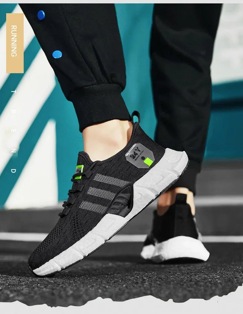 New Fashion Runnning Sport Shoes Men Sneakers Lightweight Breathable Mesh Comfortable Men's Casual Shoes Outdoor Jogging Zapatos