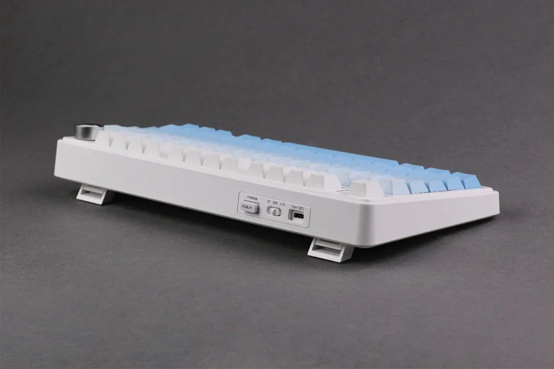 AULA F75 Pro kabellose mechanische Gaming-Tastatur mit Gasket-Mount, RGB, anpassbar, 75-%-Layout und seitlich gravierten PBT-Tastenkappen