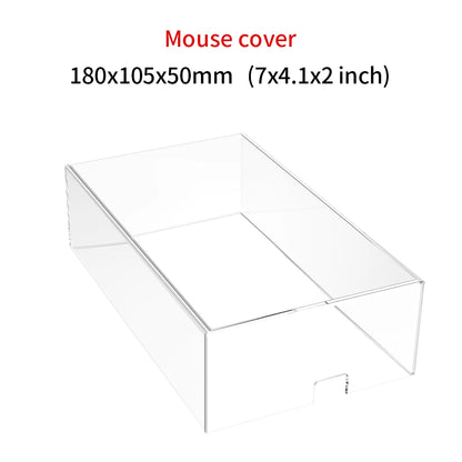 Transparente Schutzabdeckung aus Acryl für mechanische Tastaturen, Staubschutz für 60/61/64 96 98104/108 Tasten, Mausabdeckung und Tastaturabdeckung