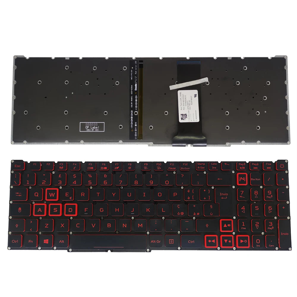PT-BR Brazil US RU backlit keyboard For Acer Nitro 5 AN515-54 AN515-43 AN517-52 AN517-51 AN517-54 AN715-51 Spain LA IT TR GR FR