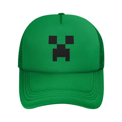krępy poszukiwacz przygód odkrywa potwora Creepersa za sobą Czapka z daszkiem Czapki przeciwsłoneczne Czapki z regulowanym zapięciem typu snapback Czapka baseballowa z siateczką