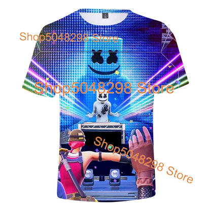 Bushranger Fortnite T Shirt for Kids 3D Print Banana Peely T-shirt Men Women's Tee Battle Royale Game Summer Tops Birthday Gifts