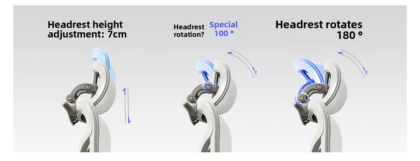 Stable Ergonomic Office Chair with Lumbar Support, Adjustable Height Computer Chair, Gaming Chair with Waist Protection, Swivel Desk Chair