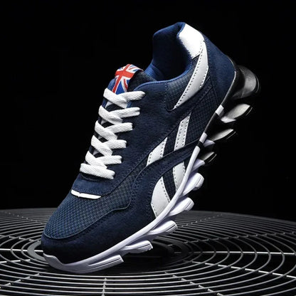 Brand Trend størrelse 46 47 48 slidstærke fitness-sneakers til mænd med støddæmpning, tyk sål og åndbare udendørs løbesko til mænd