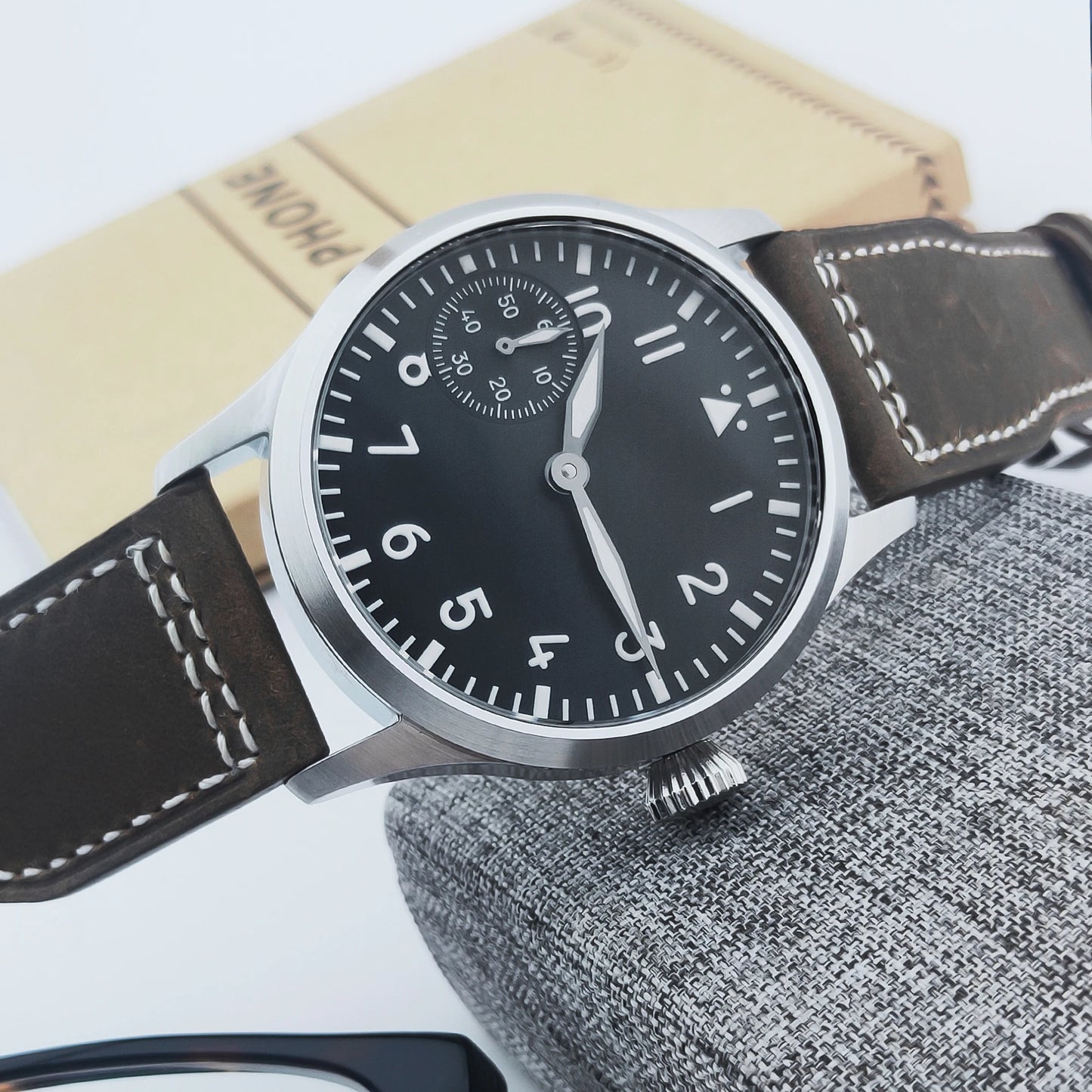 Relógio de Homem Corgeut Luxury com Vidro de Safira, Mostrador de 42 Mm, Movimento de Corda Manual St3600 ou St3601, Caixa em Aço 316L, Resistência à Água 30 M