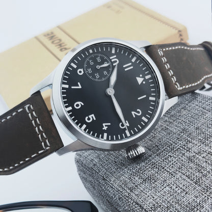 Relógio de Homem Corgeut Luxury com Vidro de Safira, Mostrador de 42 Mm, Movimento de Corda Manual St3600 ou St3601, Caixa em Aço 316L, Resistência à Água 30 M