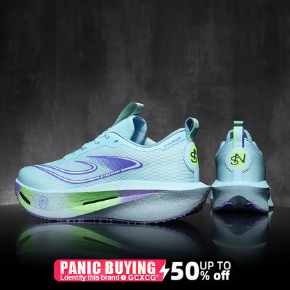 Running Shoes Carbon Board Speciality Marathon Men Sports Breathable Lightweight Women's Comfortable Athletic Nonskid Sneakers