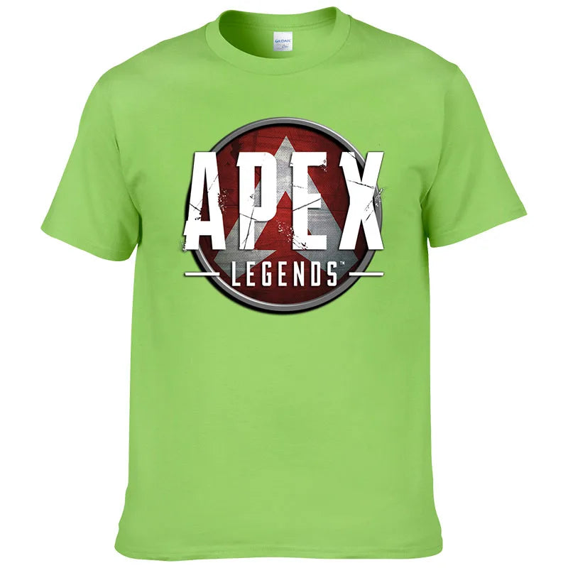 Short Sleeve Print T Shirt Men Summer Cotton Tshirt Clothing New Fashion Casual Apex Legends Harajuku Tee Style Cool Top F81