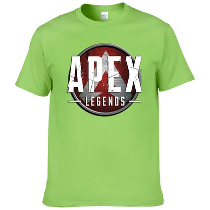 Short Sleeve Print T Shirt Men Summer Cotton Tshirt Clothing New Fashion Casual Apex Legends Harajuku Tee Style Cool Top F81