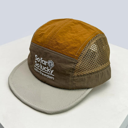 Unisex Flat Eave Embroidered Letters Baseball Hats Breathable Korean Sunshade Quick Drying Peaked Caps Niche Versatile ins