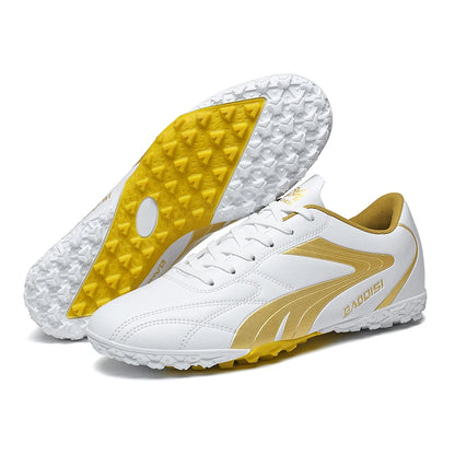 Chaussures de football professionnelles pour hommes – Baskets de football pour adultes – Futsal en salle – Ultralégères – Antidérapantes – Résistantes à l’usure – Bottes de sport