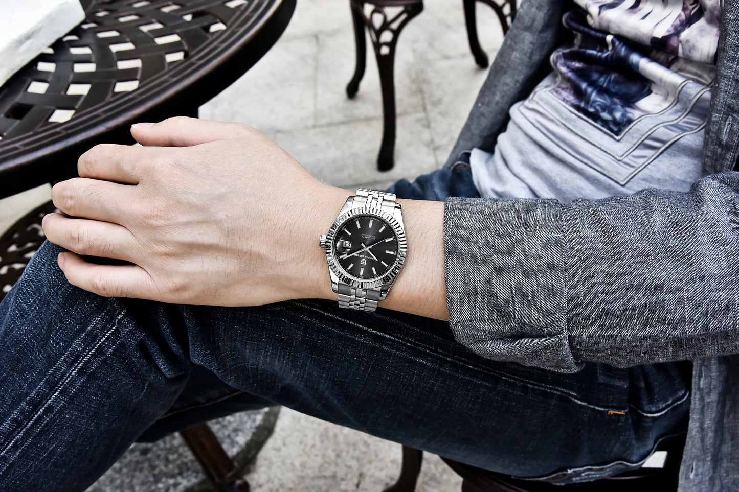 Orologi PAGANI DESIGN 2026 nuovi, meccanici di lusso oro e argento da uomo, in acciaio inossidabile, vetro zaffiro, automatici