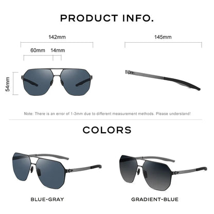 CAPONI Nylonové sluneční brýle pro muže Super Elastic Bio-Steel Polarizované sluneční brýle na řízení UV400 Ochrana Design značky CP23017