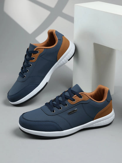 Chaussures de marche imperméables pour homme « Four Seasons » - Chaussures de sport décontractées en cuir pour homme - Chaussures de camping antidérapantes - Chaussures de tennis pour homme
