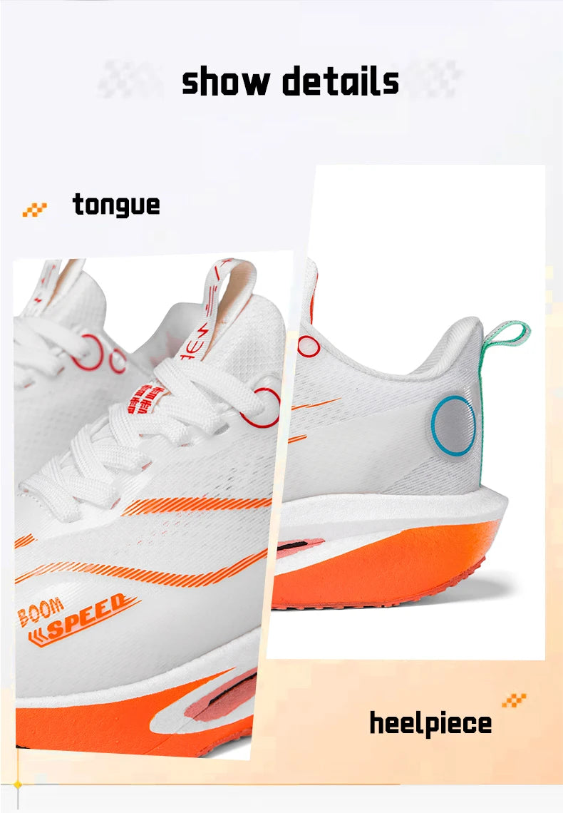 Scarpe da running con piastra in carbonio uomo donna, sneakers professionali da maratona e gara, traspiranti e leggere, per corsa su strada e allenamento