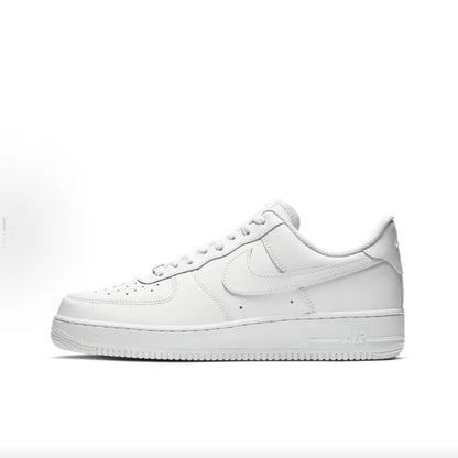 Nike Supreme  Air Force 1 “Box Label” Comfortable Low-Top Sneakers Unisex White CU9225-100