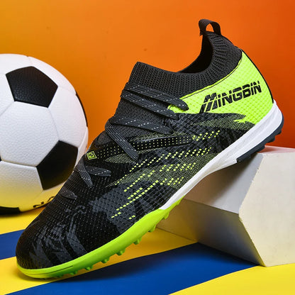 Chaussures de football pour homme, crampons, chaussures de football professionnelles, mailles respirantes, football junior, baskets antidérapantes pour homme, Society Chuteira