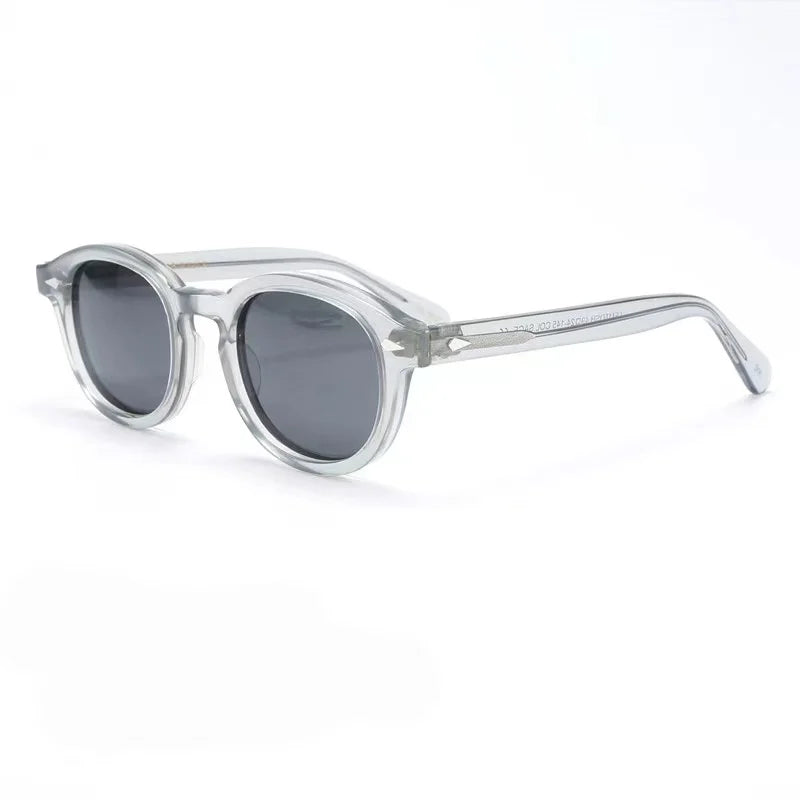 Lunettes de soleil polarisées Johnny Depp LEMTOSH Premium tendance pour homme et femme, montures vintage en acétate, carrées, pour homme et couple