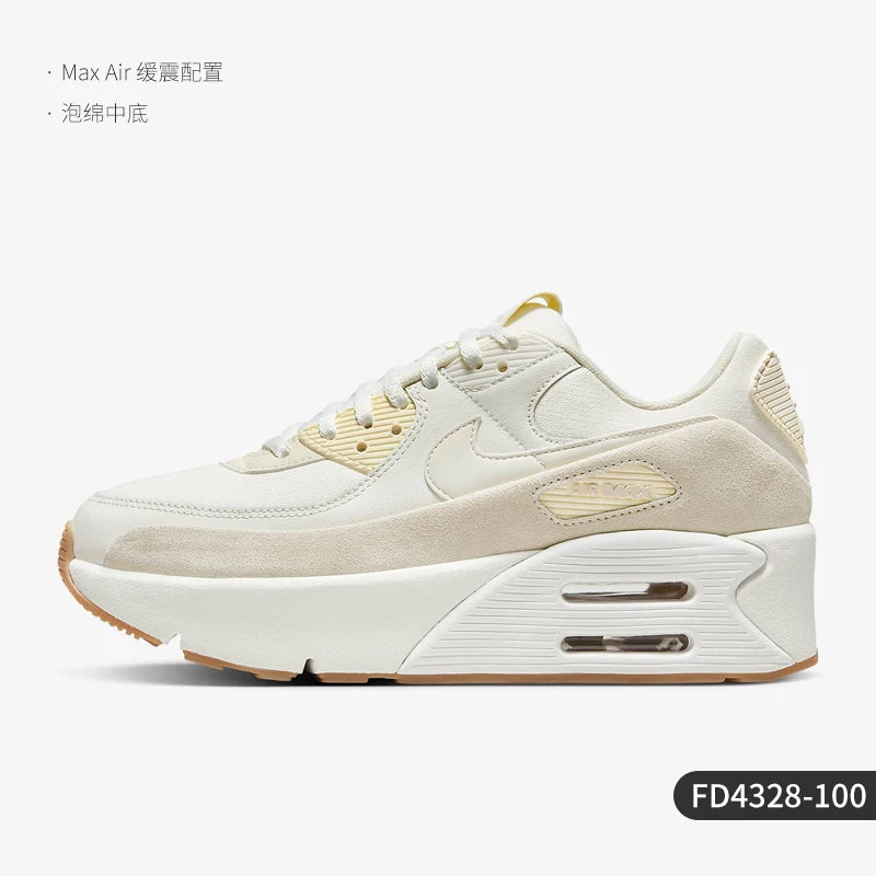 Nike genuine Air Max 90 LV8 Women's Low-Top Platform Sneakers FD4328-100