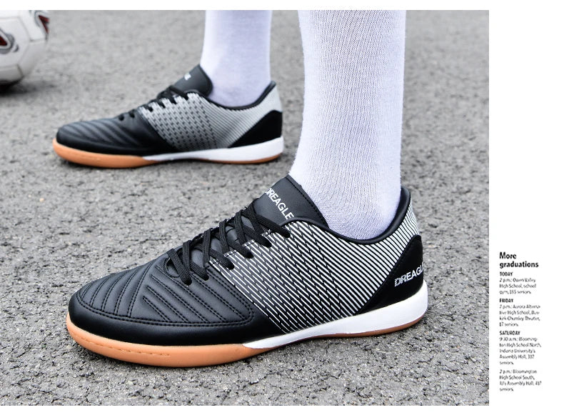 Chaussures de futsal pour homme - Chaussures de futsal professionnelles - Chaussures de football antidérapantes pour homme - Chaussures de football d'origine pour terrain dur - Chuteira Society Futebol