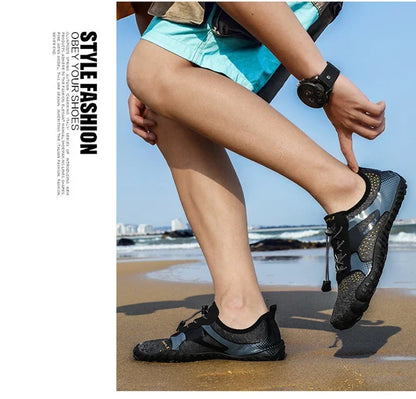 Leichte, erfrischende Aqua-Stiefel für Herren, atmungsaktive Outdoor-Wasserschuhe für Damen, rutschfest, strapazierfähig, Sport- und Wandersneaker