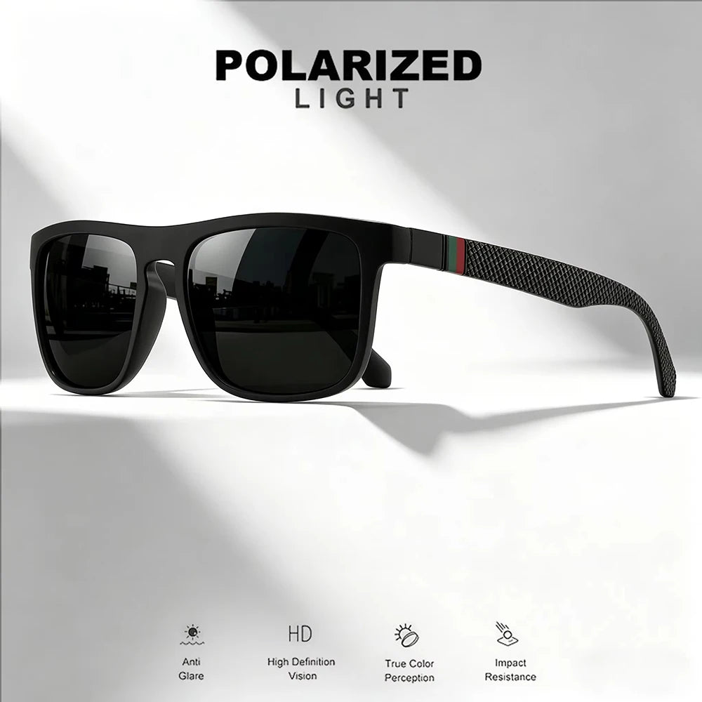 3 ks fantazijních čtvercových polarizovaných slunečních brýlí s ochranou proti oslnění UV400, značkové, designové, letní, na večírky, na řízení, na rybaření, vánoční dárek