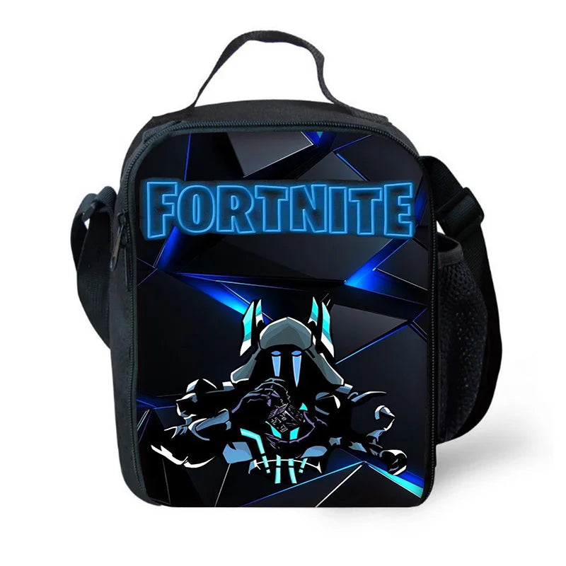 F-FortniteS Child Insulated Large Capacity Bag for Boy Hot Game Girl Student Outdoor Picnic Resuable Thermal Cooler Lunch Box