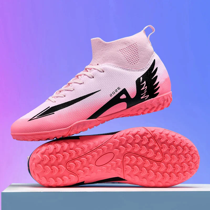 New Men Soccer Shoes High-quality Indoor Football Boots Sports Shoes Futsal High Ankle Non-Slip Outdoor Ultralight Non-Slip