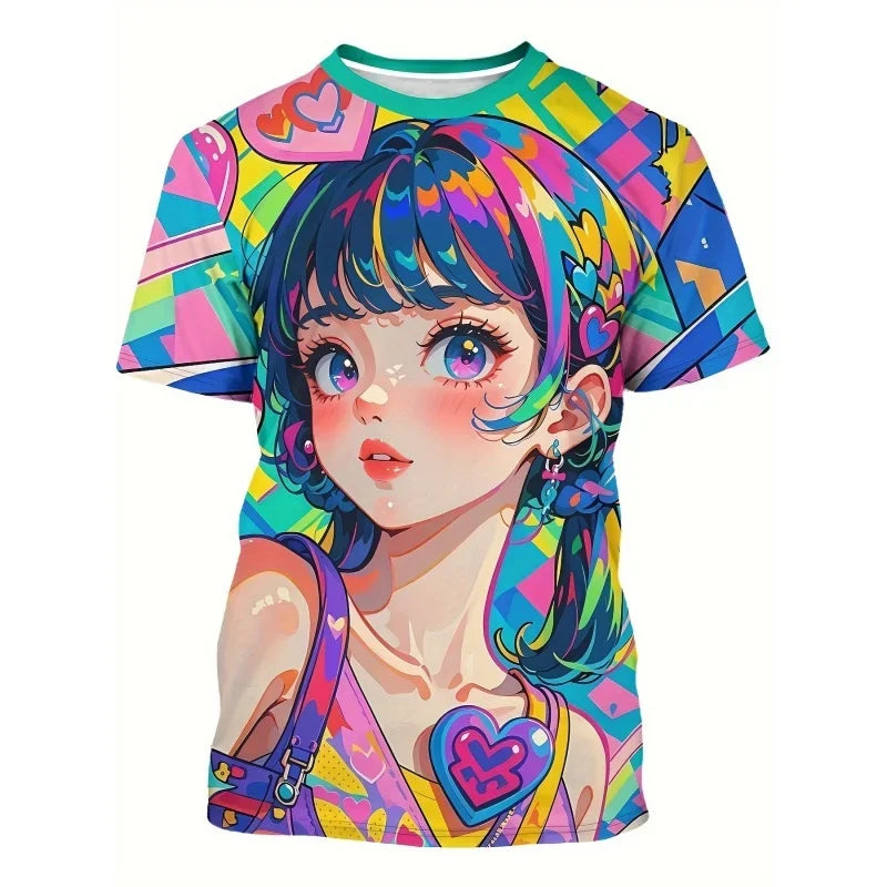 3D Printed Cool Boy Snake Butterfly T Shirt For Men Colorful Cartoon Pattern T-Shirts Summer Street Short-Sleeved Tees Loose Top