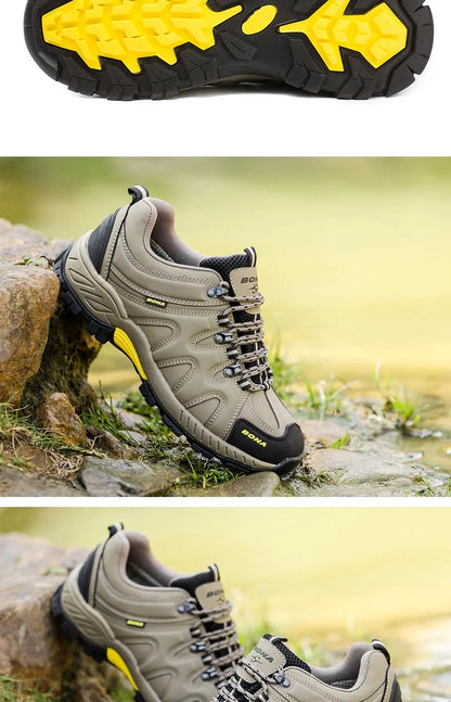 BONA New Arrival Classic Style Men Hiking Shoes Lace Up Men Sport Shoes Outdoor Jogging Trekking Sneakers