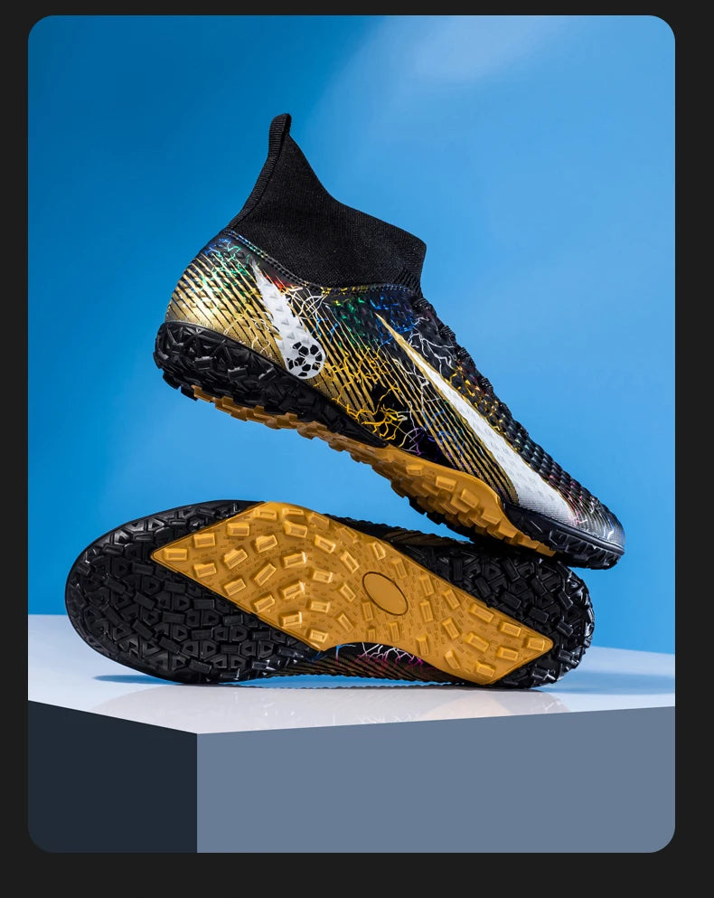 Chaussures de football pour hommes, chaussures de foot pour enfants, crampons de football professionnels pour femmes, chaussures antidérapantes TF/FG, chaussures de sport d'extérieur pour le football
