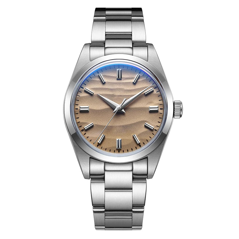 ADDIESDIVE HOT AD2030 36mm Men's Watch No Logo Sports Bubble Mirror Pot Cover Glass 10Bar Quartz Wristwatches
