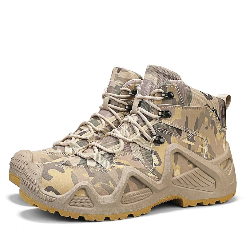 Antislip en slijtvaste wandelschoenen, comfortabele werklaarzen voor de woestijn, herfst- en winterplatformschoenen en enkellaarzen, herensneeuwlaarzen