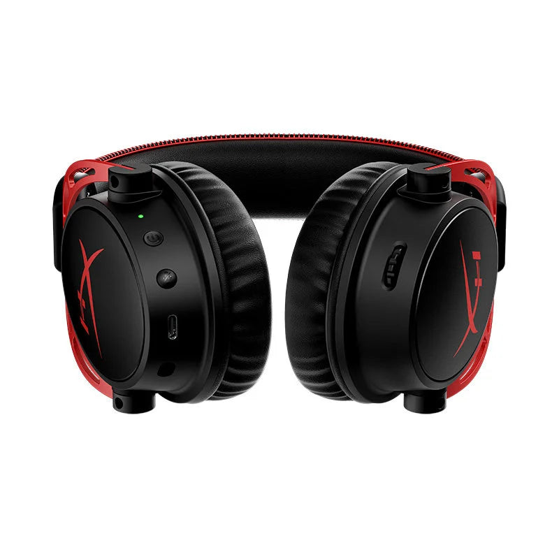 Original HyperX Cloud Alpha Wireless Gaming Headsets Detachable Mic Dual Chamber Drivers On-Earcup Controls 300hr Playtime