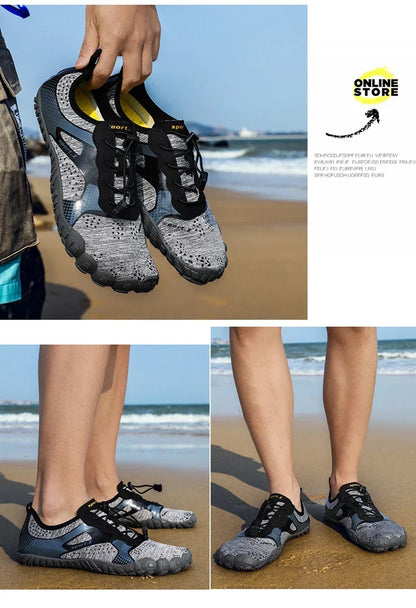 Leichte, erfrischende Aqua-Stiefel für Herren, atmungsaktive Outdoor-Wasserschuhe für Damen, rutschfest, strapazierfähig, Sport- und Wandersneaker