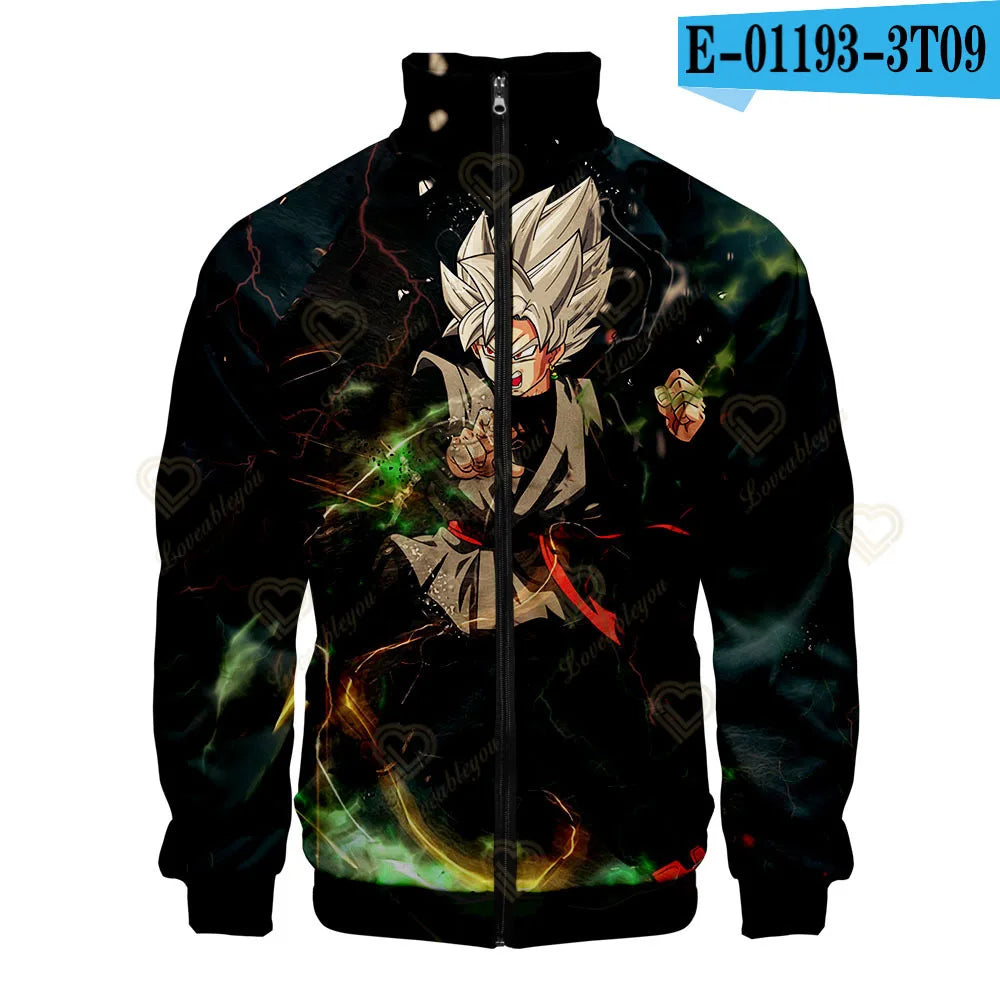 Dragon Ball 3D Print Zipper Hoodie Cool Fashion Men/Women/Kids Long Sleeve Hoodies Sweatshirt Casual Cosplay Jacket Clothes, produit gaming premium Fraquane