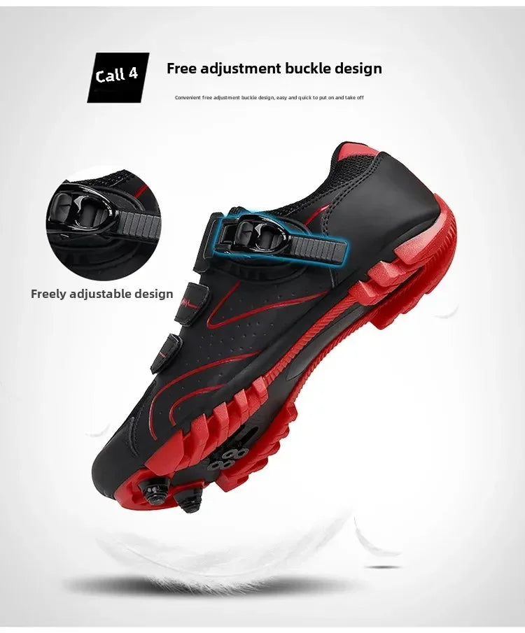 Unisex fietsschoenen met harde zool – 4-seizoenen racefietsschoenen met klikpedalen voor MTB en buitensporten