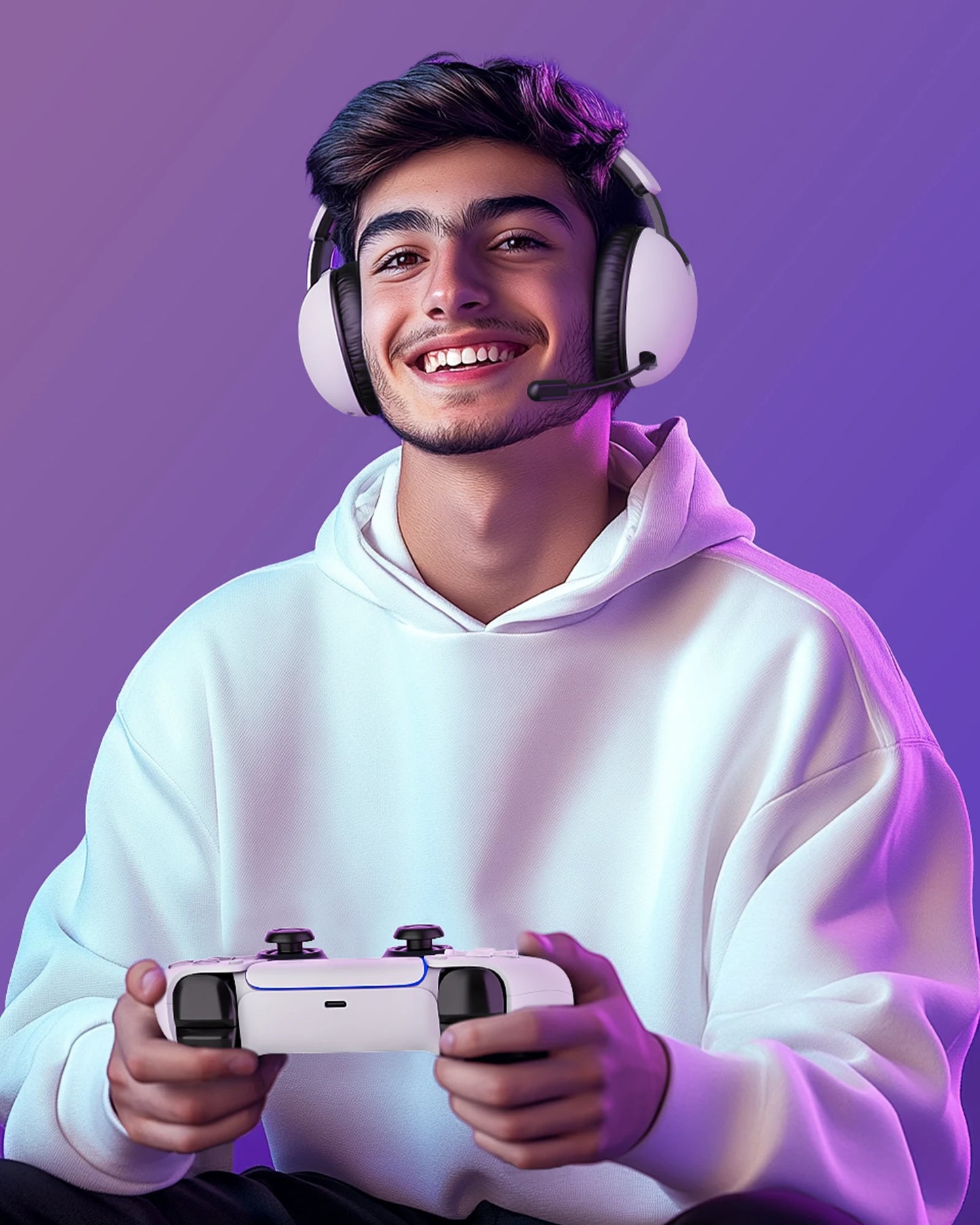 Auscultadores Gaming Sem Fios Acinaci BL500 2.4G Bluetooth 5.3 e com Fio – Microfone com Cancelamento de Ruído, Bateria de 30H, Drivers de 50mm para PC, PS5, PS4