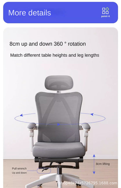 UVR Mesh Office Chair Ergonomic Adjustable Swivel Chair with Armrests, Comfortable Computer Gaming Chair, Breathable Backrest Desk Chair for Home & Office