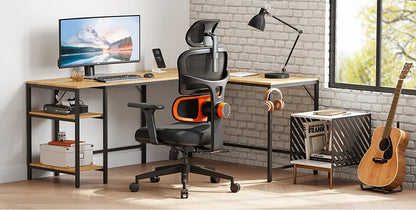 NEWTRAL NT001 Ergonomic Office Chair with Auto-Following Lumbar Support, Adjustable Mesh Office Chair, 3 Recline Angles, 3D Armrests & Adjustable Headrest