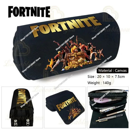 3pcs/set Fortnite Game Backpack Anime Cartoon Large Capacity Student Shcool Bags Pencil Bag Kawaii Lunch Bag Birthday Gifts