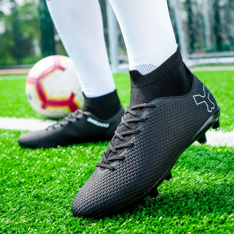 Chaussures de football de qualité pour hommes, chaussures de football résistantes pour garçons, chaussures de football légères pour enfants, baskets d'entraînement de futsal, crampons de football