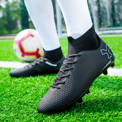 Chaussures de football de qualité pour hommes, chaussures de football résistantes pour garçons, chaussures de football légères pour enfants, baskets d'entraînement de futsal, crampons de football